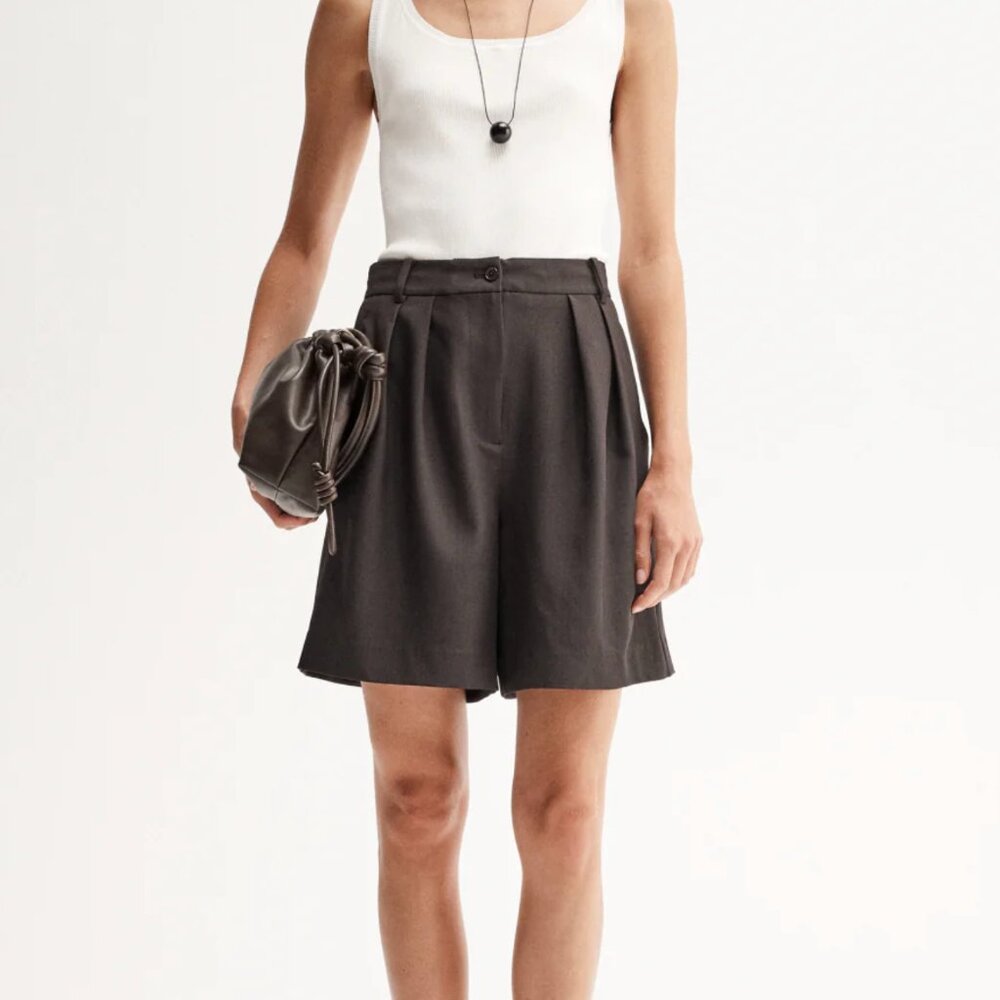 ELKA Collective Chocolate Brown Pharoah Short $199 NWT Sz 2